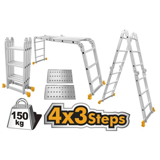 Ingco Aluminum Multi Purpose Ladder - KHM Megatools Corp. Ingco Aluminum Multi Purpose Ladder - KHM Megatools Corp.